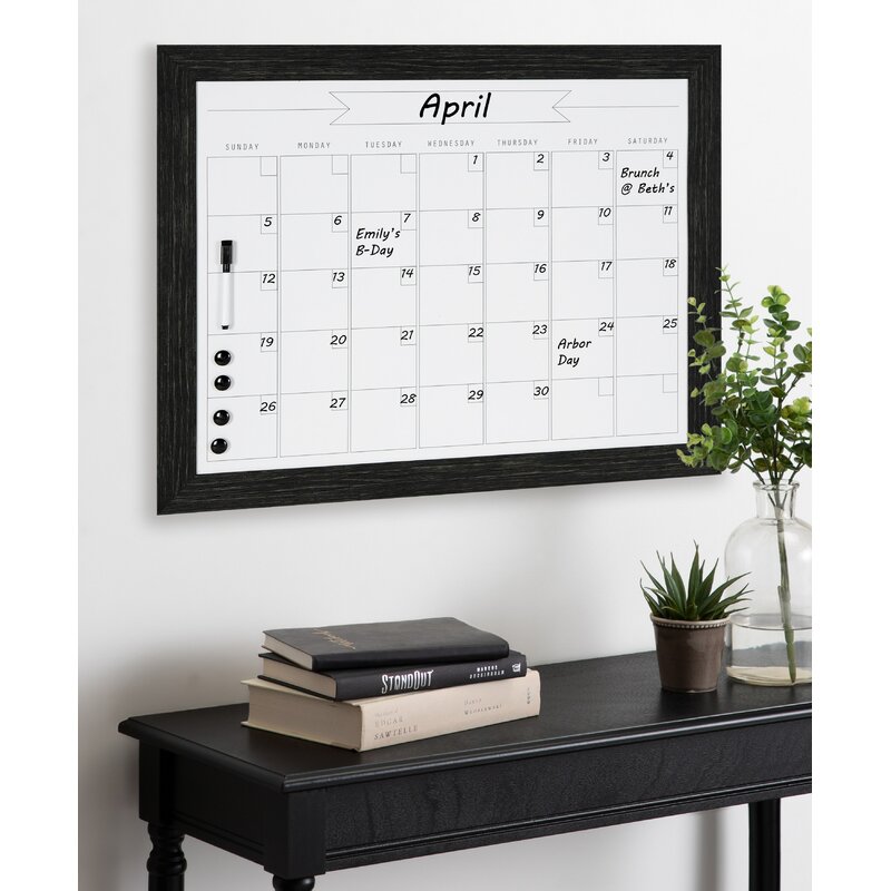 Union Rustic Calendar Wall Mounted Dry Erase Board & Reviews